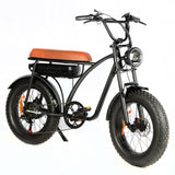 48v 1000w 20 Inch Lithium Battery Super Retro Fat Tire Ebike 73 Electric Mountain Bike For Men